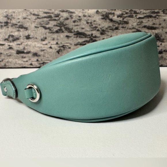 New Coach Jonie Mini Bag in Glovetanned Leather Aquamarine / Silver CR508 - Picture 12 of 15